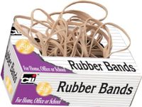 Charles Leonard Rubber Bands, Tissue-style Box, #31, Beige (56131)