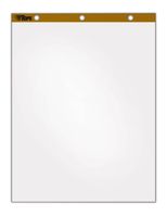 TOPS Standard Easel Pads, 3-Hole Punched, 27 x 34 Inch, Plain White, 50 Sheets/Pad, Carton of 4 Pads (7901)