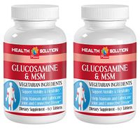 Glucosamine Supplements for Women - GLUCOSAMINE and MSM - Maintain a high Level of Well-Being (2 Bottles)