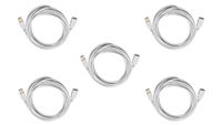 C&E 5 PCS USB 2.0 A Male to A Female Extension 28 OR 24AWG Cable (Gold Plated) White 15 Feet, CNE607740