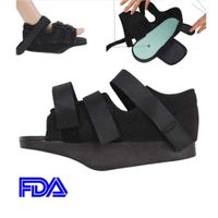 Denshine 1 PC Post Op Shoe Adjustable Walker Boot Rehabilitation Shoe One Foot Support Brace Health Care Mesh Shoe Front Decompression Unisex Shoe (M (Size 10.6 inch, Unisex))
