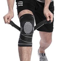 BERTER Knee Brace for Men Women - Compression Sleeve Non-Slip for Running, Hiking, Soccer, Basketball for Meniscus Tear Arthritis ACL Single Wrap (Update Compression Straps Version, Small)