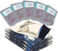 One Quart Genuine Mylar Bags with 300cc Oxygen Absorbers (50) with PackFreshUSA LTFS Guide