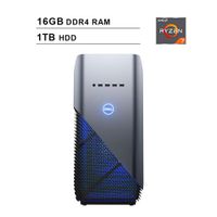 2019 Newest Dell Premium Inspiron Gaming Desktop (AMD 8-Core Ryzen 7 2700 up to 4.1GHz, 16GB DDR4 RAM, 1TB HDD, AMD Radeon RX 580 4GB, WiFi, Bluetooth, HDMI, Windows 10, Blue)