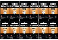 12-Pack Duracell 1632 Batteries 3.0 Volt Lithium Coin Button