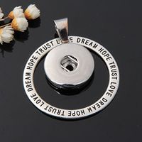 2017 NEW Crystal Alloy Pendant for Fit Noosa Necklace Snap Chunk Button A307 Beautiful Cute Stylish Simple Cheap Elegant Jewerly Fashionable Beads Accessory