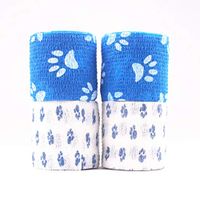 POPETPOP 4 Rolls Self-Adhesive Tape Bandage Rolls, Pet First Aid Bandage, Non-Woven Ventilate Flexible Wrap for Ankle Knee Elbow Support Tape, 5 x 450m (Mixed Color)
