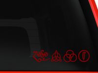 Led Zeppelin Rock Band Logos Car truck laptop macbook Window Vinyl Decal Sticker (red, 6" inches)