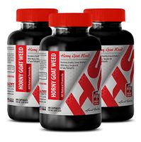 Increase Sex Performance - Horny Goat Weed Extract - Epimedium Leaf Extract - 3 Bottle 180 Capsules