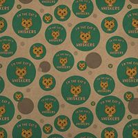 GRAPHICS & MORE I'm The Cat's Whiskers Funny Humor Premium Kraft Gift Wrap Wrapping Paper Roll
