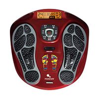 RUIXFFO Adjustable Electric Foot Massager Wireless Control Automatic Timing 15 Massage Experiences Roller Massage for Home Relax, Red