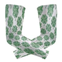 Men's UV Protection Arm Sleeve Saint Patrick Day Clover Ornament Compression Arm Sleeve, Skin Protection Cooler Cycling Sleeves for Outdoor Activities to Cover Arms