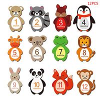 Wodwad Baby Monthly Milestone Sticker,Baby Photography Props Photo Stickers