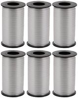 6-Pack - Berwick Splendorette Crimped Curling Ribbon, 3/16-Inch Wide by 500-Yard Spools, Silver