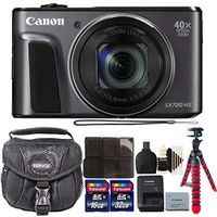 Canon PowerShot SX720 HS 20.3 MP 40X Optical Zoom Digic 6 Processor Wifi / NFC Enabled Digital Camera Black with 48GB Accessory Bundle