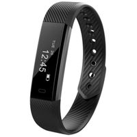 Yameeni Unisex Waterproof Digital Display Buckle Closure Smart Bracelet Health Wristband Smart Watches