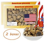 DABC OAK LAND 4OZ*2=227gm/2 Boxes Hand-Selected American Wisconsin Farmed Ginseng Root | Pearl 美国威斯康辛州西洋参 花旗参 礼盒装 |Cultivated American Wisconsin Ginseng 068# Box