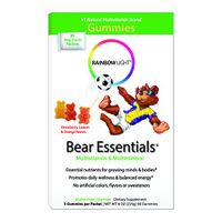 Rainbow Light Gummy Bear Essentials Multivitamin & Multimineral  30-Count Single Serve Packets (Pack of 3)