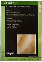 Medline MSC7322EPZ Maxorb II Alginate Dressings, 2" x 2" (Pack of 10)