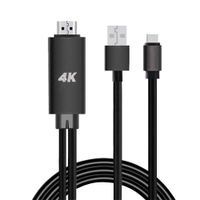 Iusun HDMI Cable, USB C Type-C to HDMI 4K Cable HDTV TV Digital AV Adapter for Samsung Galaxy Note 9 (Black)