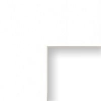 Craig Frames B461 17x22-Inch Mat, Single Opening for 13x19-Inch Image, Crisp White with Cream Core