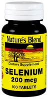 Nature's Blend Selenium 200 mcg 100 Tablets