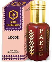 Parag Fragrances Woods Attar 1 Tola / 12ml (Crystal Series) (Limited Time Launching Offer Pack) Natural Distiled Attar/Alcohol Free Attar/Long Lasting Attar