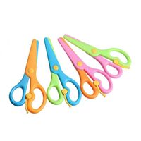 LovesTown Preschool Training Scissors,4Pcs Children Safety Scissors Pre-School Training Scissors Safety Scissors Art Craft Scissors