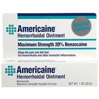 Americaine Hemorrhoidal Ointment Maximum Strength 20% Benzocaine 1 oz (Pack of 5)