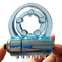 Blue Silicone Massage Ring Package Exercise Ring Adjustable Band for Men-LSTXH-8