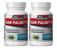 Saw Palmetto Men - Saw Palmetto Berry Extract 320 MG for Prostate and Urinary Tract Health - Prostate Support Now Foods - 2 Bottles 60 softgels