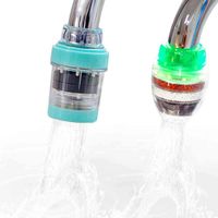 2 Pack Faucet Water Filters - Water Purifier Faucet Kitchen Faucet Water Filter with a Filter Element No-Cracking No-Leakage Fast Flow Kitchen Faucet Water Filter Fits Standard Faucets, Easy Install