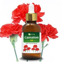 Carnation (Dianthus caryophyllus) Therapeutic Essential Oil with dropper by Salvia Amber Bottle 100% Natural Uncut Undiluted Pure Cold Pressed Aromatherapy Premium Oil - 15ML/ 0.5 fl oz