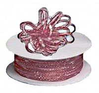 3mm-1/8" Organza Pull Bow Ribbon Mauve 50yd