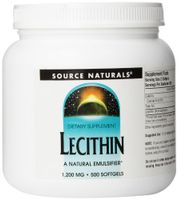 Source Naturals Lecithin 1200 mg, A Natural Emulsifier - 500 Softgels
