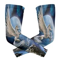 WXLIFE Galaxy Unicorn Space Moon Sun Uv Protection Sport Arm Sleeves for Men Women Kids Running Basketball Cycling Arm Warmer Sleeves 1 Pair