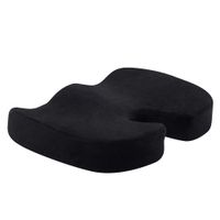 Seat Cushion Memory Foam Chair Pad for Car Seat Wheelchair Orthopedic Breathable Ergonomic Design for Sciatica Tailbone Pain Relief,Black