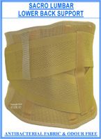 BACK SUPPORT SACRO LUMBAR BRACE, Antibacterial, Size = LARGE