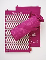 Spoonk Cotton Magenta Acupressure Massage Mat with Carry-Bag