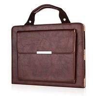 Jennyfly 2019 iPad 10.2" Case, Hands-Free Stand Handbag Cover Full Body Protective Business Case Corner Protection Smart Cover with Auto Sleep/Wake Feature for 2019 iPad 7th Generation 10.2"- Brown