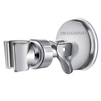 Adjustable Shower Head holder, Bathroom Suction Cup Handheld Shower head Bracket, Removable Handheld Showerhead & Wall Mounted Suction Bracket (Silver-1)