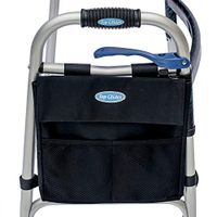 Universal 5-Pocket 11"x11" Walker Side Mini-Pouch (Black)