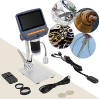 AD106S Andonstar USB Digital Microscope, 4.3" HD Display, 8 Built-in LED+2 LED Light for SMD Soldering Jewelry Cellphone PC Circuit Board Repair Tool