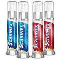 Scarinex: Advanced Scar Removal Cream & Gel (4 bottles: 2 scar gels + 2 skin rejuvenators)