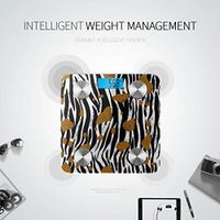 Bluetooth Bluetooth Scale Art Cute Fashion Cartoon Drawing Lines Weight Scales for People Body Fat Composition Monitor Analyzer with Smartphone App for Body Management-396 Lbs