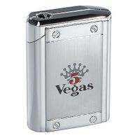 Colibri Uber Premium Butane Cigar Torch Lighter Triple Flame Large Table-top Solid Metal (5 Vegas)