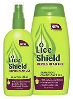 Lice Shield Repels Head Lice Family Protection 2-Piece Kit, Repels Lice with Natural Essential Oils