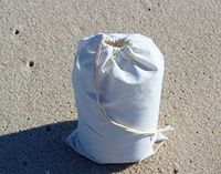 Cotton Single Drawstring Muslin Bags 5"x7"-100 Count Pack(White Color)