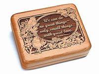 Heartwood Creations Hinged Box 7x6 - Mother Teresa