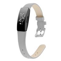 Aliturtle Replacement Accessories for Fitbit Inspire/Inspire HR Watch Bands, Genuine Leather Straps Replacement Watchbands with Streamline Design & Polished Stainless Steel Buckle - Large Size